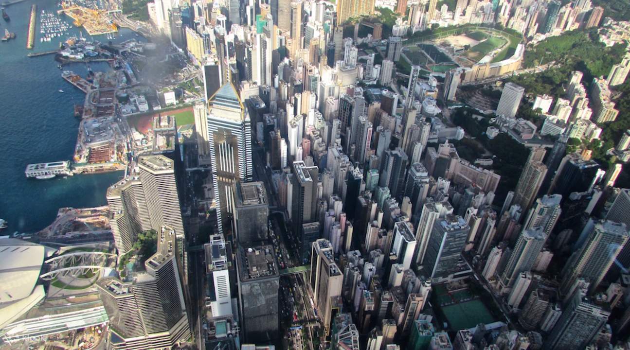 View from Hong Kong helicopter tour